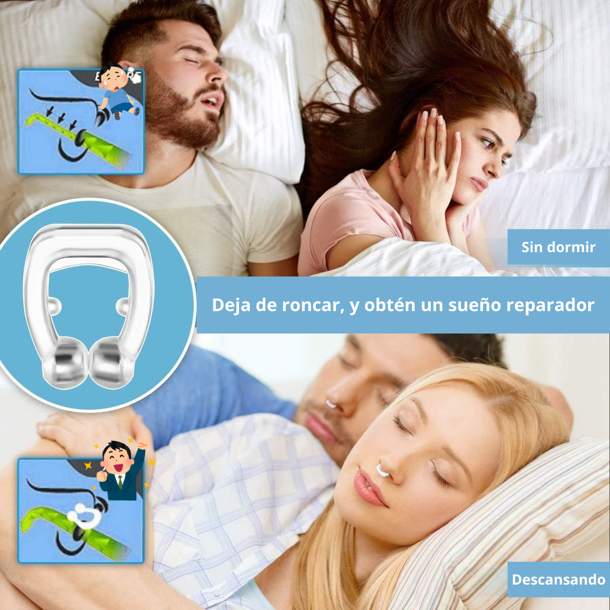 💤😴 Clip Anti Ronquidos Magnético Premium😴💤